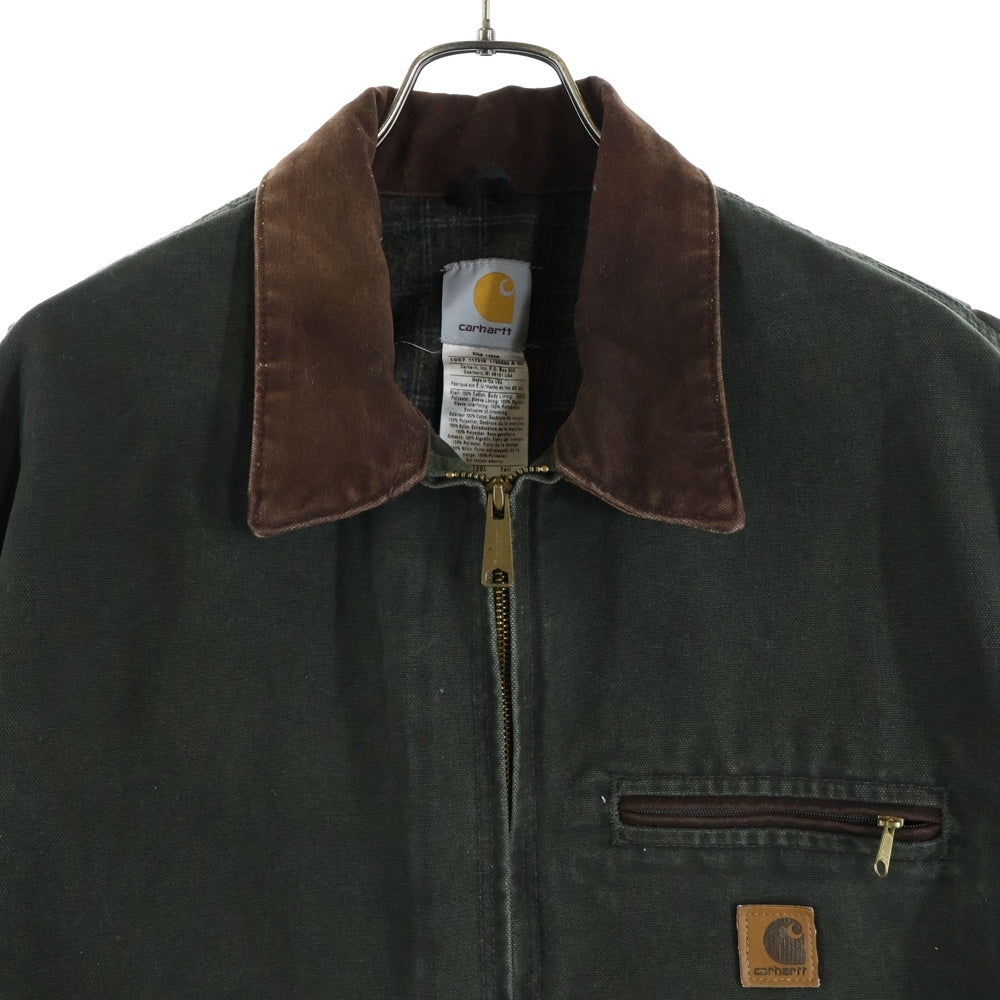 CARHARTT(カーハート) 00S DETROIT JACKET デトロイトジャケット ヴィンテージ ダック地 モスグリーン J97MOS