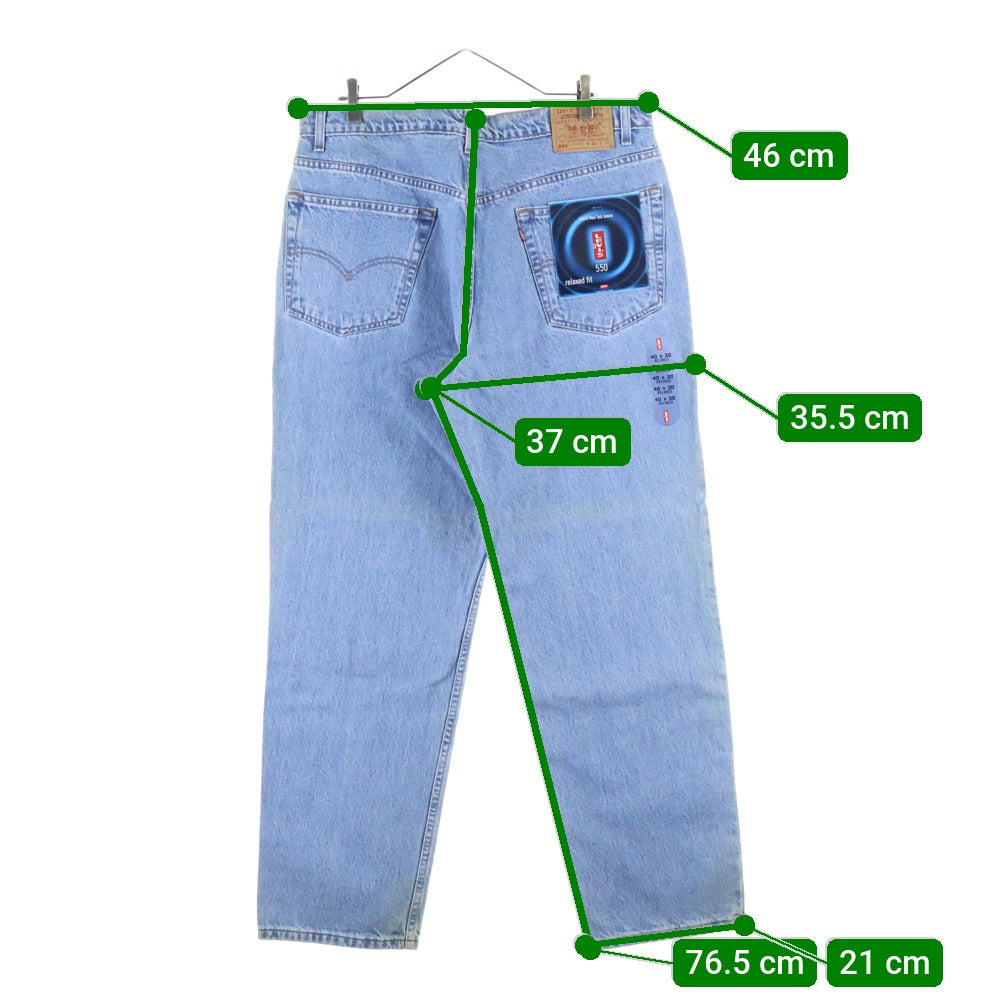 Levi's(リーバイス) 90S VINTAGE 550 RELAXED FIT リラックスドフィット ヴィンテージ テーパードデニムパンツ インディゴ 00550-4834