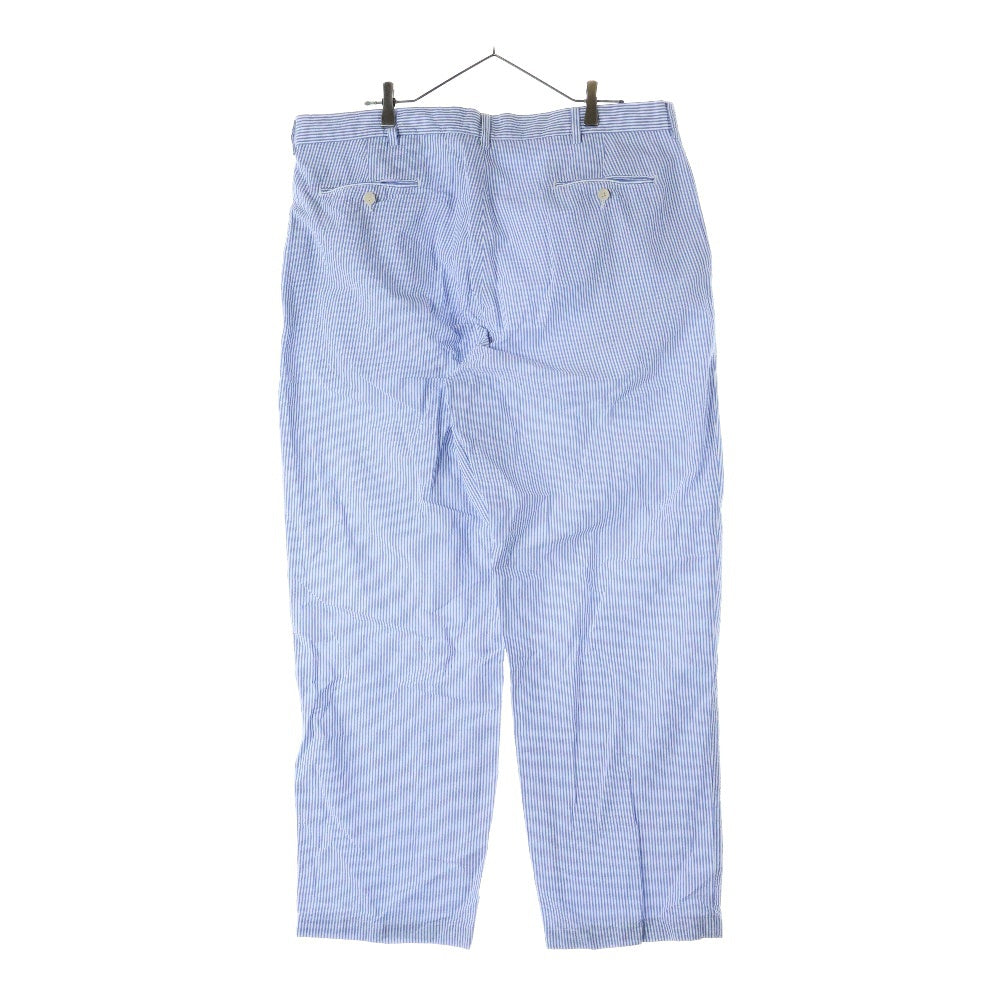 POLO RALPH LAUREN(ポロラルフローレン) ANDREW PANTS アンドリュー 2タック シアサッカー スラックスパンツ ホワイト/ブルー