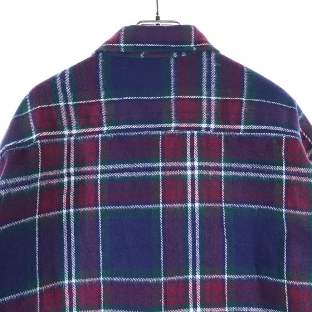 VINTAGE(ヴィンテージ) 90S VINTAGE FIVE BROTHERS HEAVY FLANNEL SHIRT ヴィンテージ ファイブブラザーズ チェック柄 ヘビーネルシャツ ネイビー/パープル