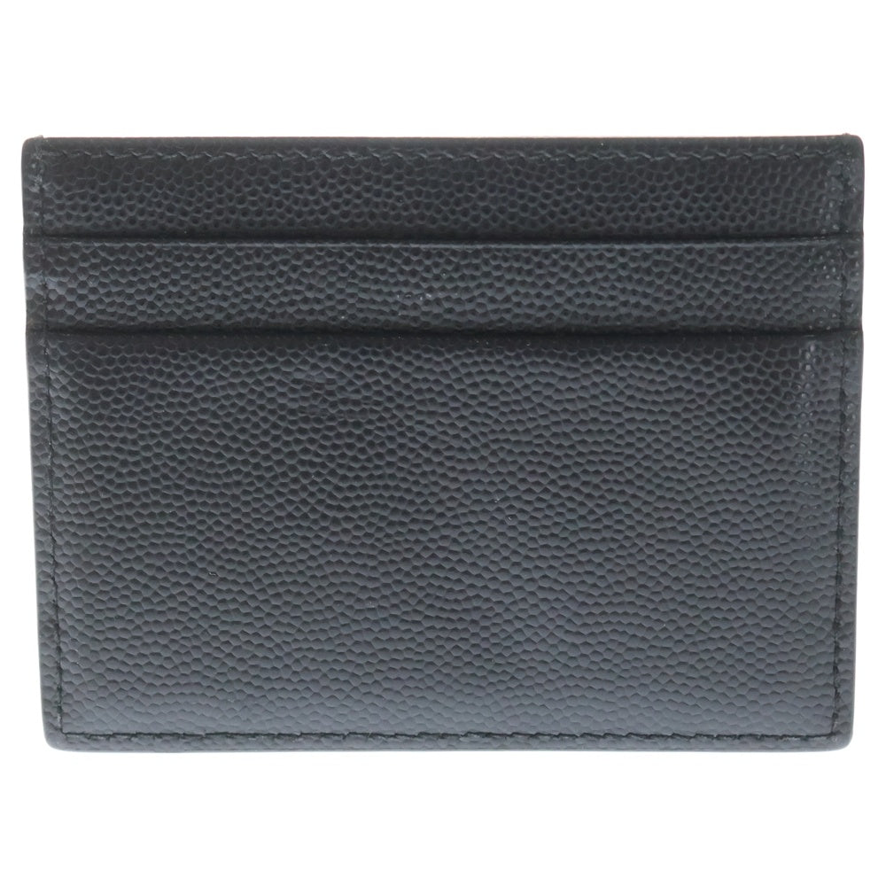 DOLCE & GABBANA(ドルチェアンドガッバーナ) ロゴ刻印 レザーカードケース 財布 ブラック