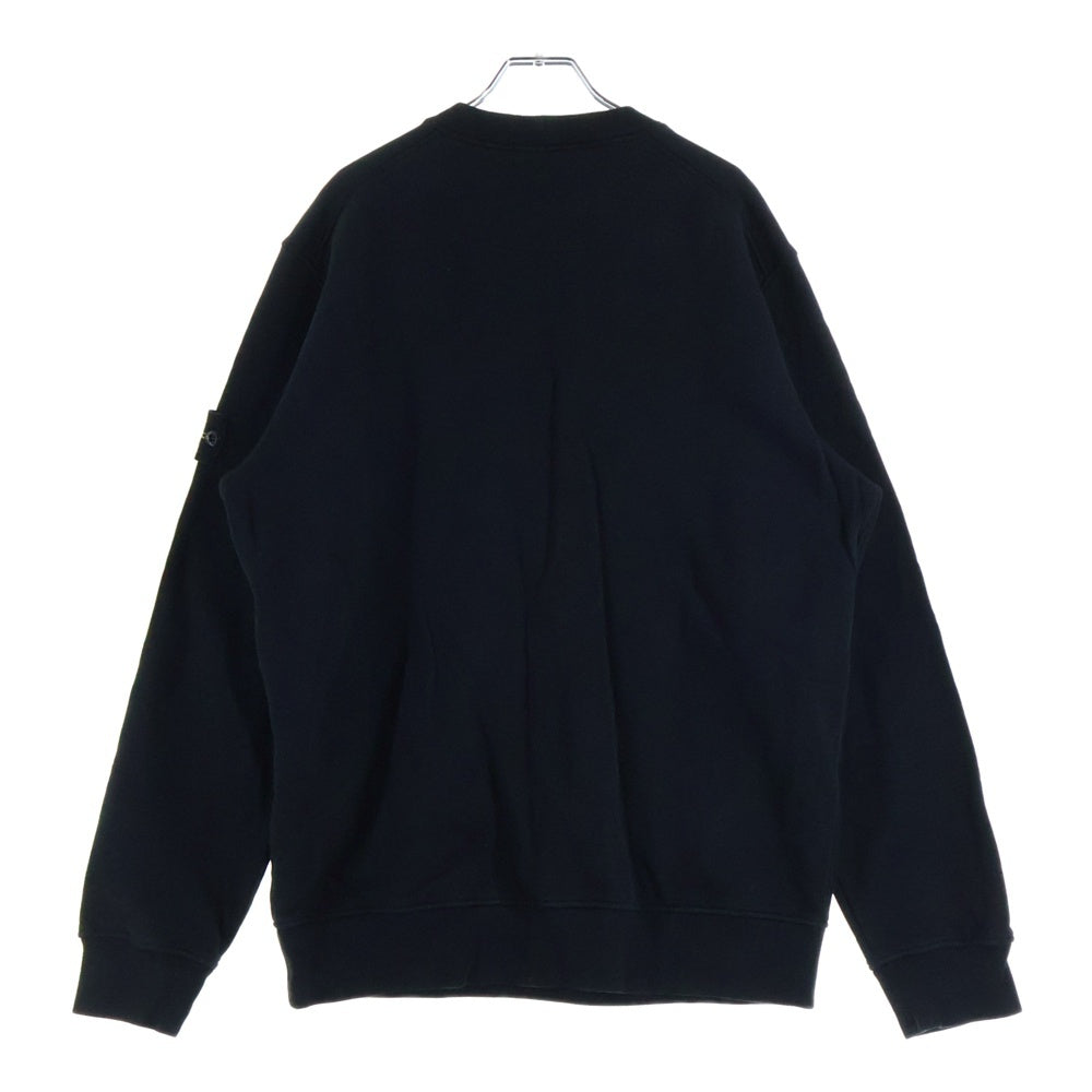 STONE ISLAND(ストーンアイランド) コンパスパッチ コットン クルーネックロングスリーブ スウェット ブラック 771563020