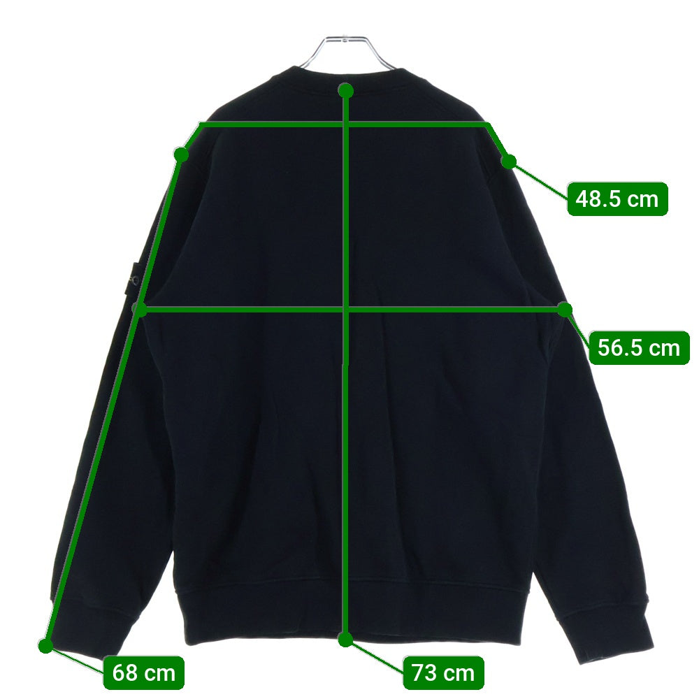 STONE ISLAND(ストーンアイランド) コンパスパッチ コットン クルーネックロングスリーブ スウェット ブラック 771563020