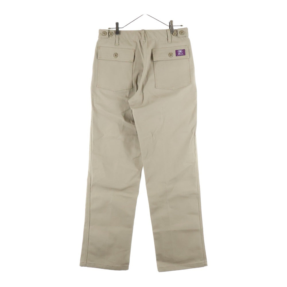 GUNG HO(ガンホー) GUNG HO ガンホー FATIGUE TROUSER ファティーグトラウザー USA製 ボタンフライ ベージュ