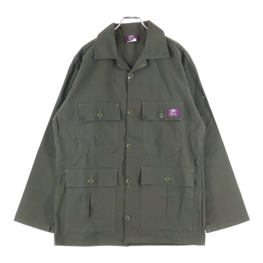 GUNG HO(ガンホー) USA製 胸ポケット ワークシャツ カーキ