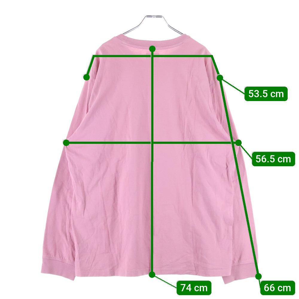 SUPREME(シュプリーム) Small Box Logo L/S TEE スモールロゴデザイン クルーネック カットソー 長袖Tシャツ ピンク