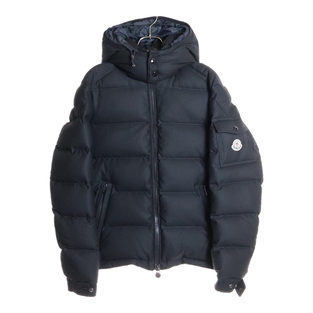 MONCLER(モンクレール) 21AW MONTGENEVRE モンジュネーブル アームロゴパッチ フーデッド ダウンジャケット ブラック G20911A53700 54272