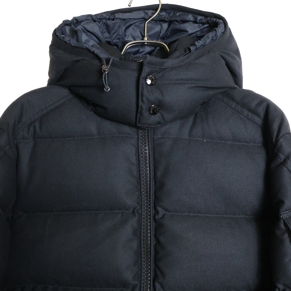 MONCLER(モンクレール) 21AW MONTGENEVRE モンジュネーブル アームロゴパッチ フーデッド ダウンジャケット ブラック G20911A53700 54272