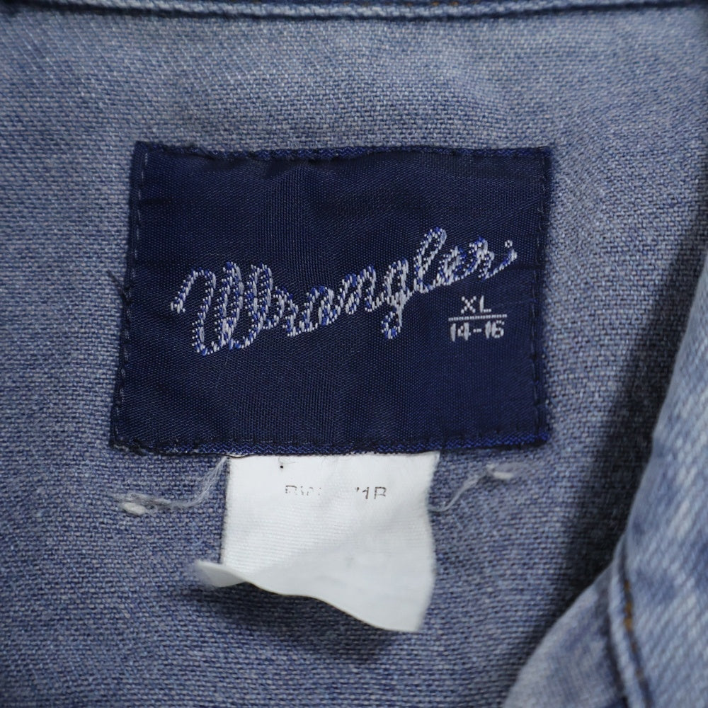 Wrangler(ラングラー) 80S VINTAGE スナップボタン デニム ヴィンテージ 長袖シャツ インディゴ