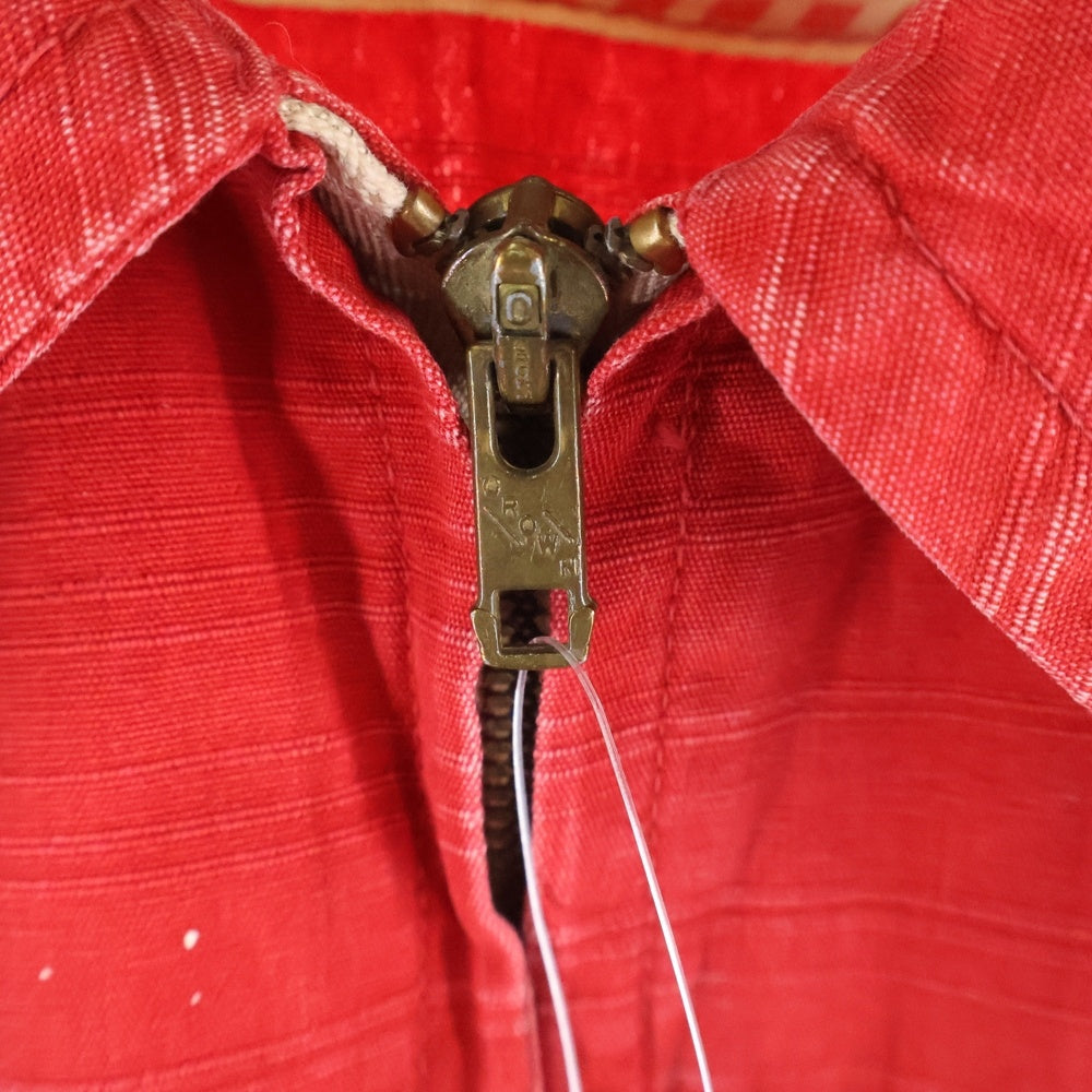 VINTAGE(ヴィンテージ) 50-60S THERMOJAC サーモジャック ジップアップ スイングトップ ジャケット レッド