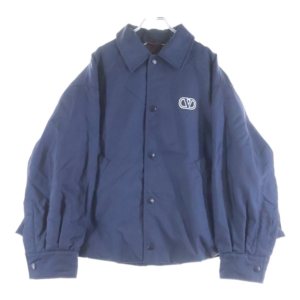 VALENTINO(ヴァレンティノ) Vロゴ シグネチャー インナーキルティング ブルゾンジャケット ネイビー 1V3CIF808J5