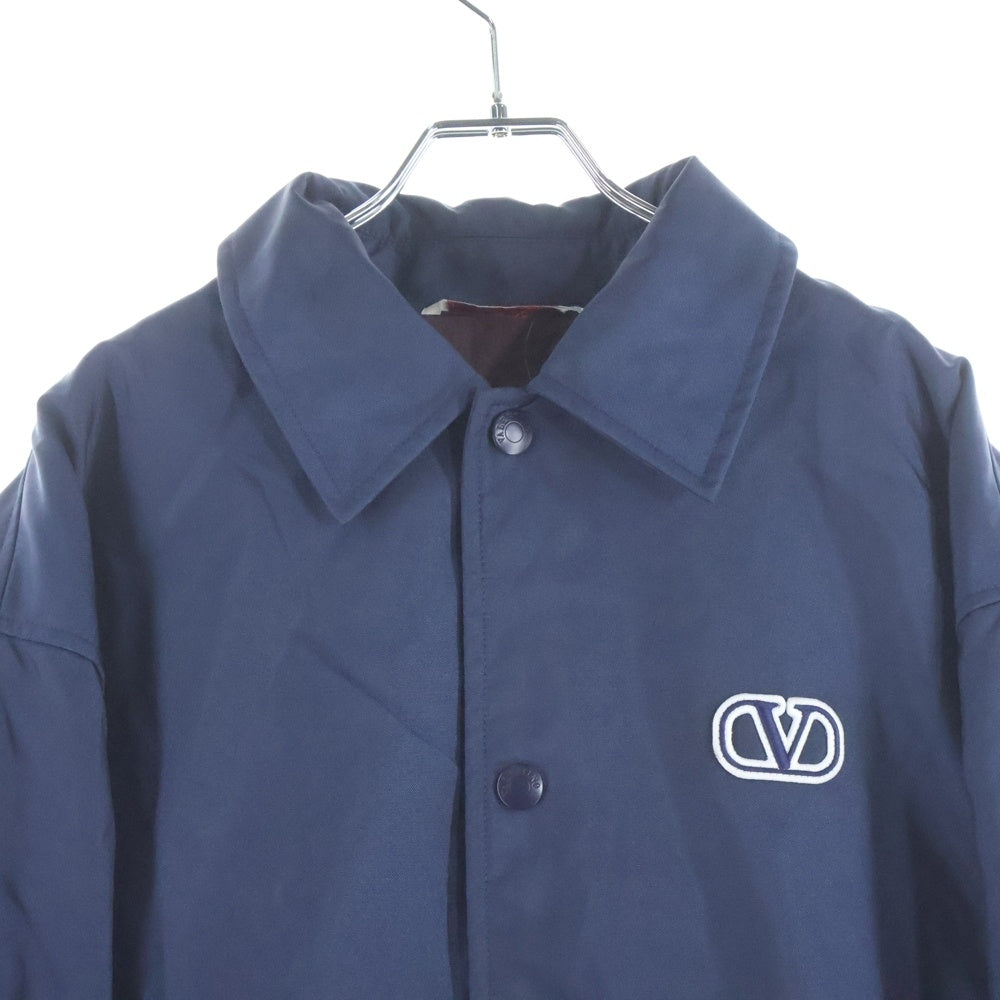 VALENTINO(ヴァレンティノ) Vロゴ シグネチャー インナーキルティング ブルゾンジャケット ネイビー 1V3CIF808J5