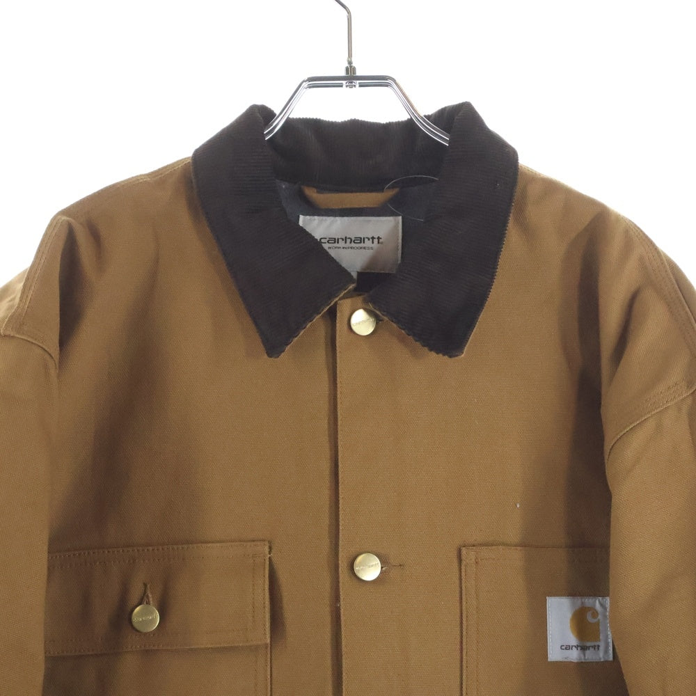 Carhartt WIP(カーハート ダブリューアイピー) MICHIGAN COAT ミシガン チョアコート ダック生地 カバーオール ジャケット ブラウン I028425