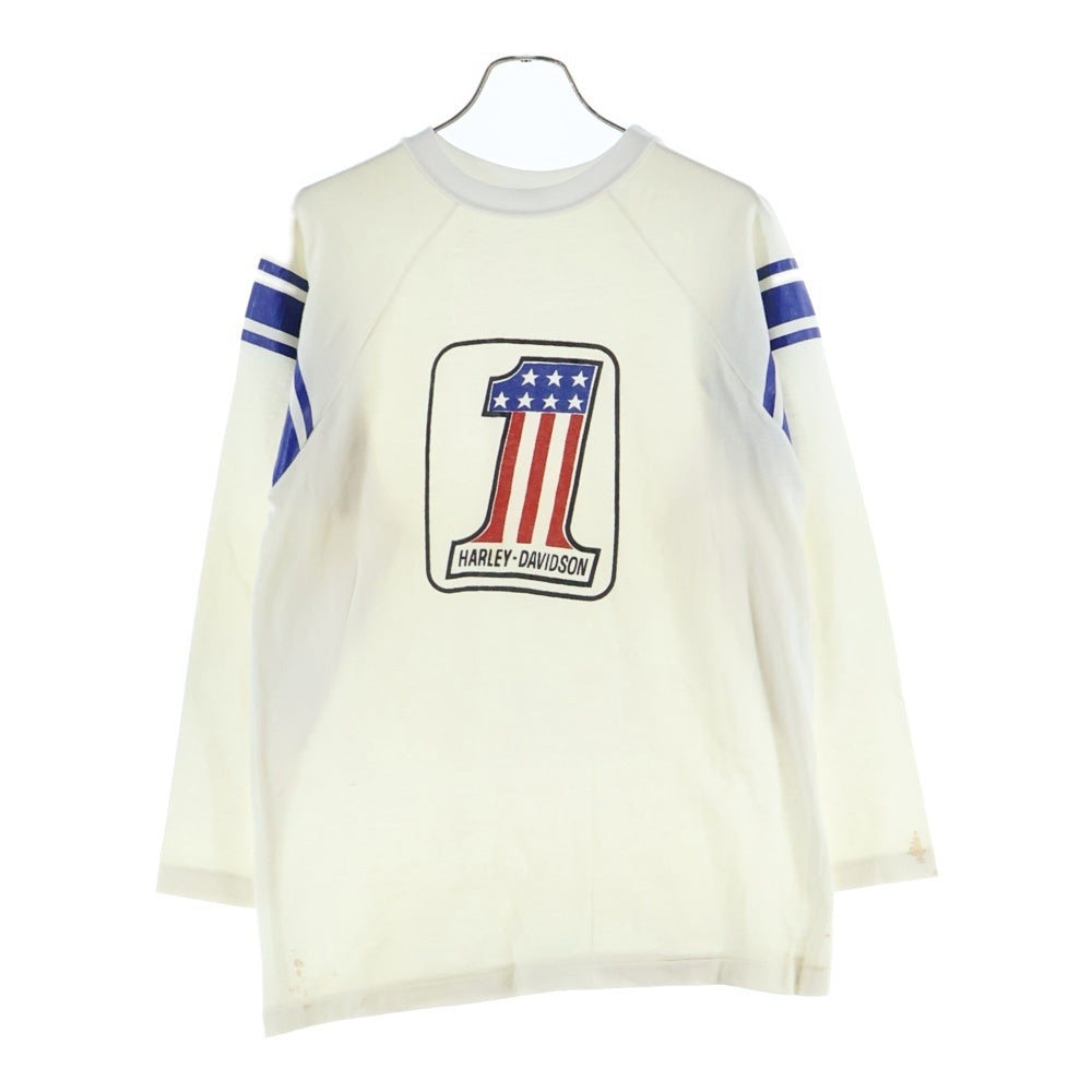 CHAMPION(チャンピオン) 70S-80S VINTAGE HARLEY DAVIDSON ヴィンテージ ハーレー ダビッドソン クルーネック スウェット トレーナー ベージュ