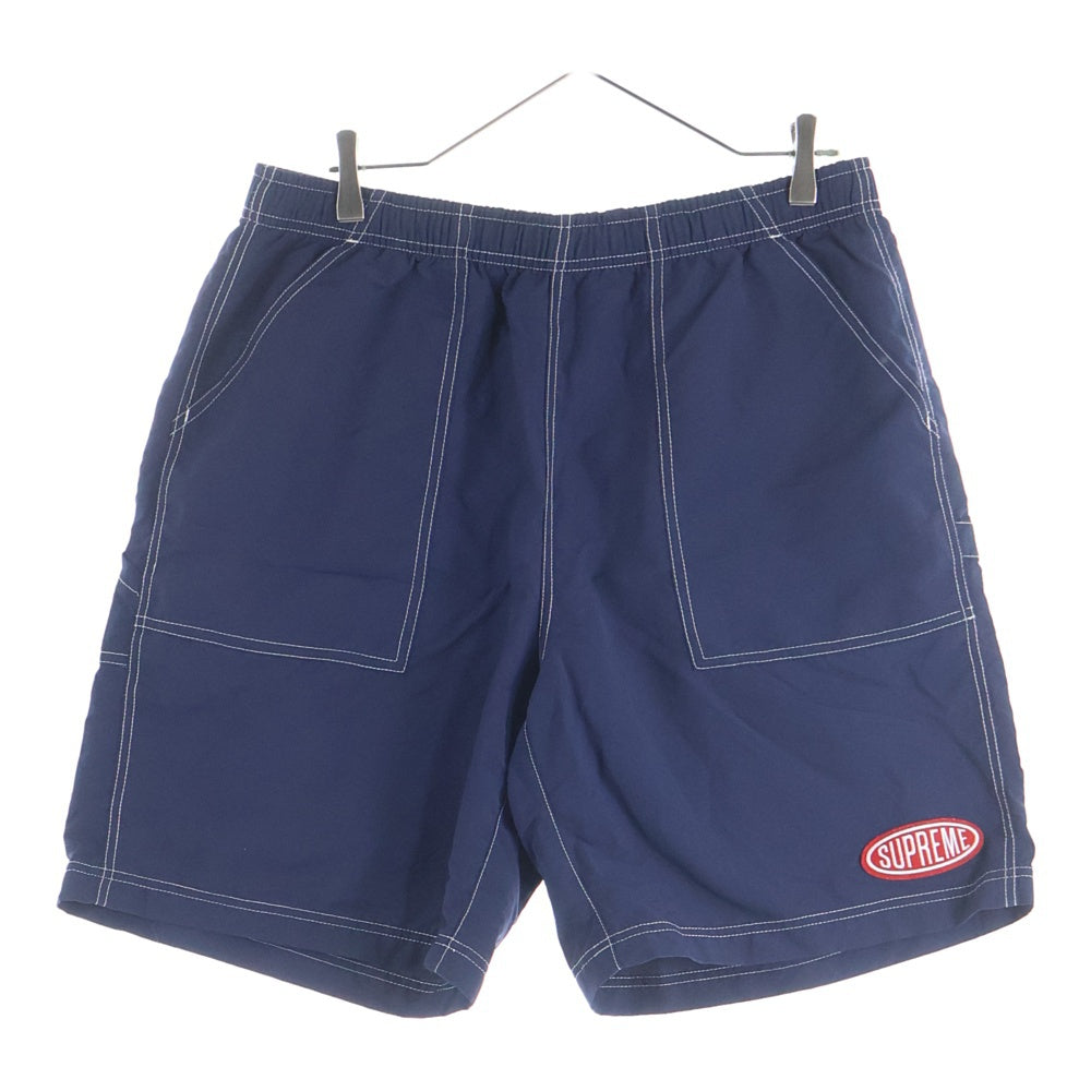 SUPREME(シュプリーム) 24SS Nylon Painter Short ロゴパッチ ナイロン ペインターショーツ ハーフパンツ ネイビー