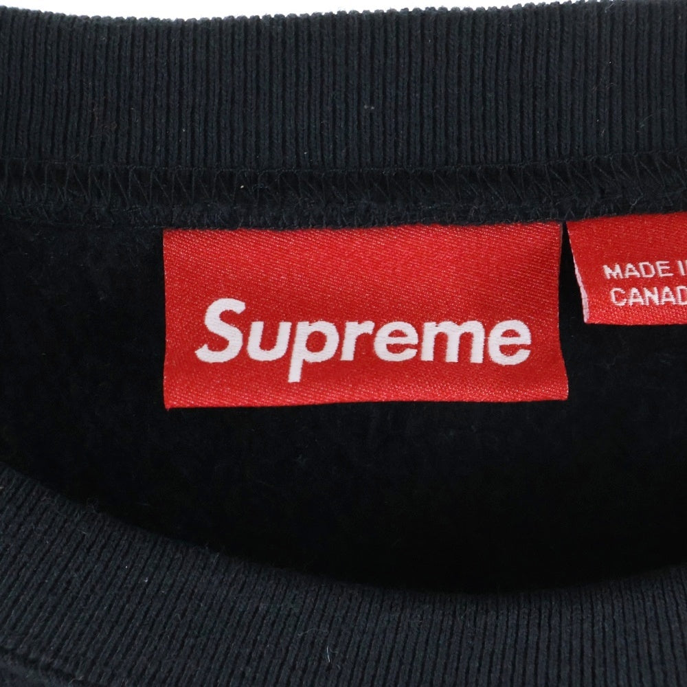 SUPREME(シュプリーム) 24AW ×Thrasher Crewneck スラッシャー フォトプリント クルーネック スウェットトレーナー ブラック