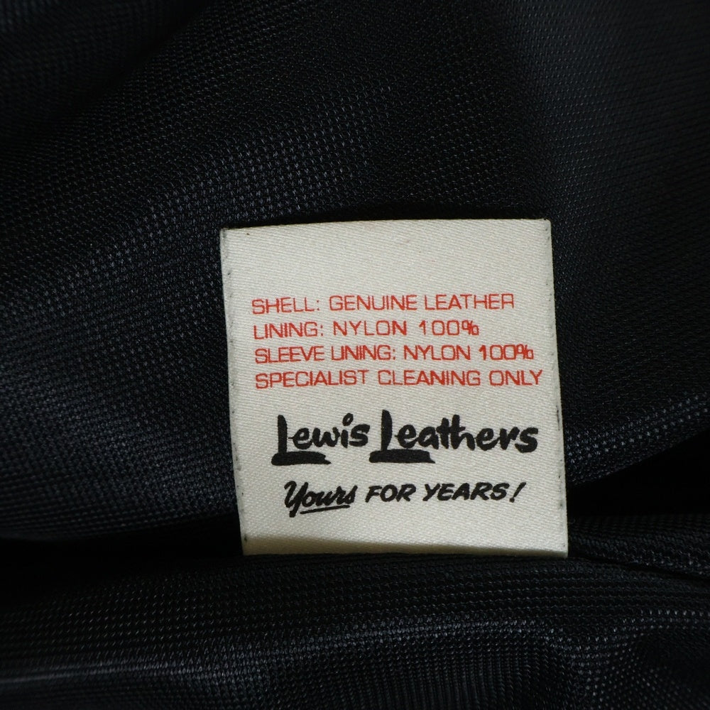 Lewis Leathers(ルイスレザー) サイクロン ホースレザー ダブルライダースジャケット タイトフィット ブラック