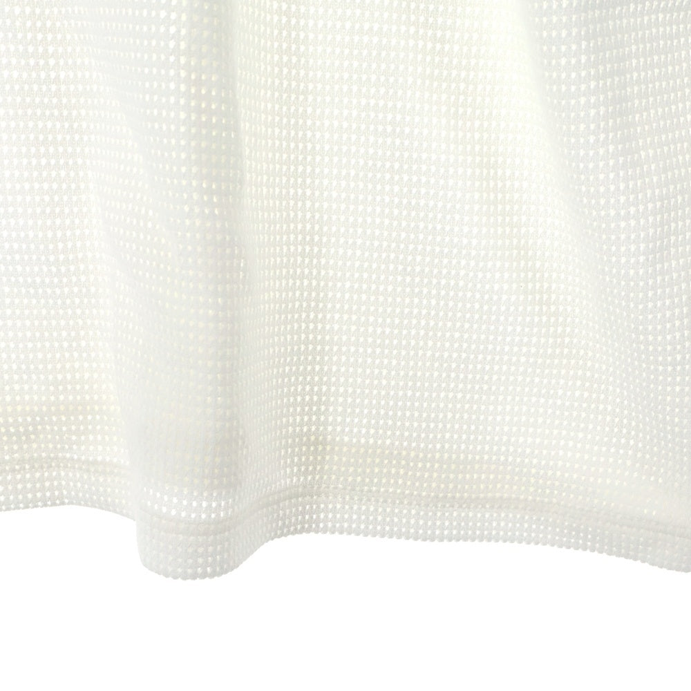 CELINE(セリーヌ) 16 EMBROIDERED T-SHIRT IN JERSEY MESH ナンバリング スパンコール メッシュ半袖Tシャツ カットソー ホワイト/レッド 2X18D818I