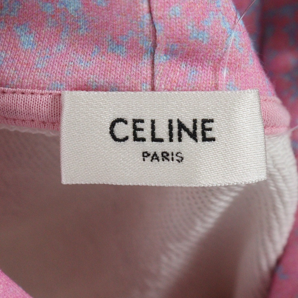 CELINE(セリーヌ) AVE 57 SKY 総柄 スウェット プルオーバーパーカー ピンク 2Y85B670Q
