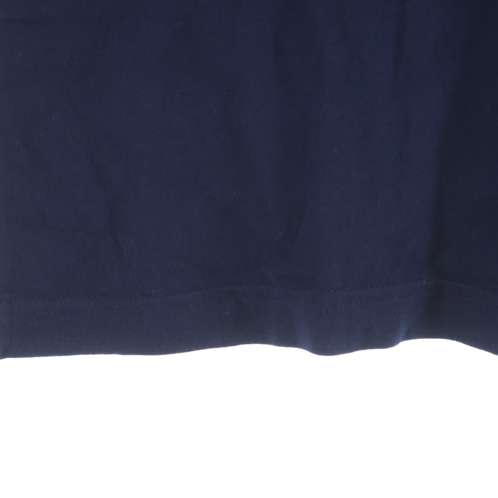 LACOSTE(ラコステ) 胸ロゴパッチデザイン Vネック カットソー 半袖Tシャツ ネイビー TH632E