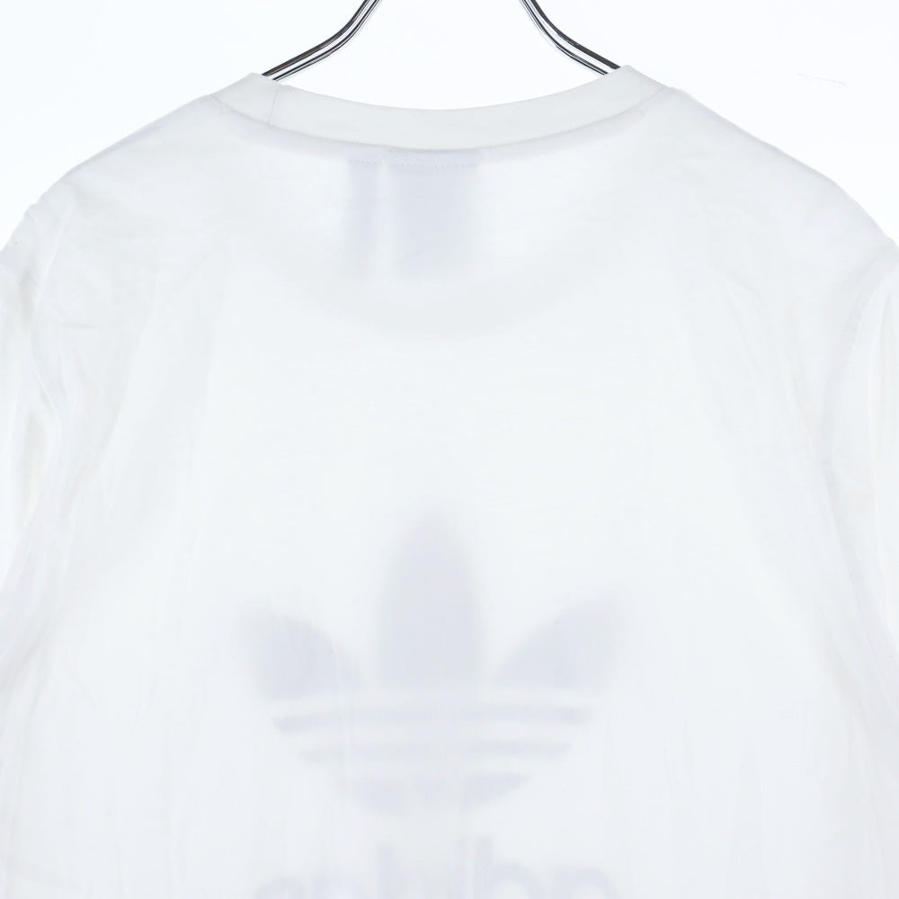 adidas(アディダス) フロントロゴデザイン クルーネック カットソー 半袖Tシャツ ホワイト GN3463