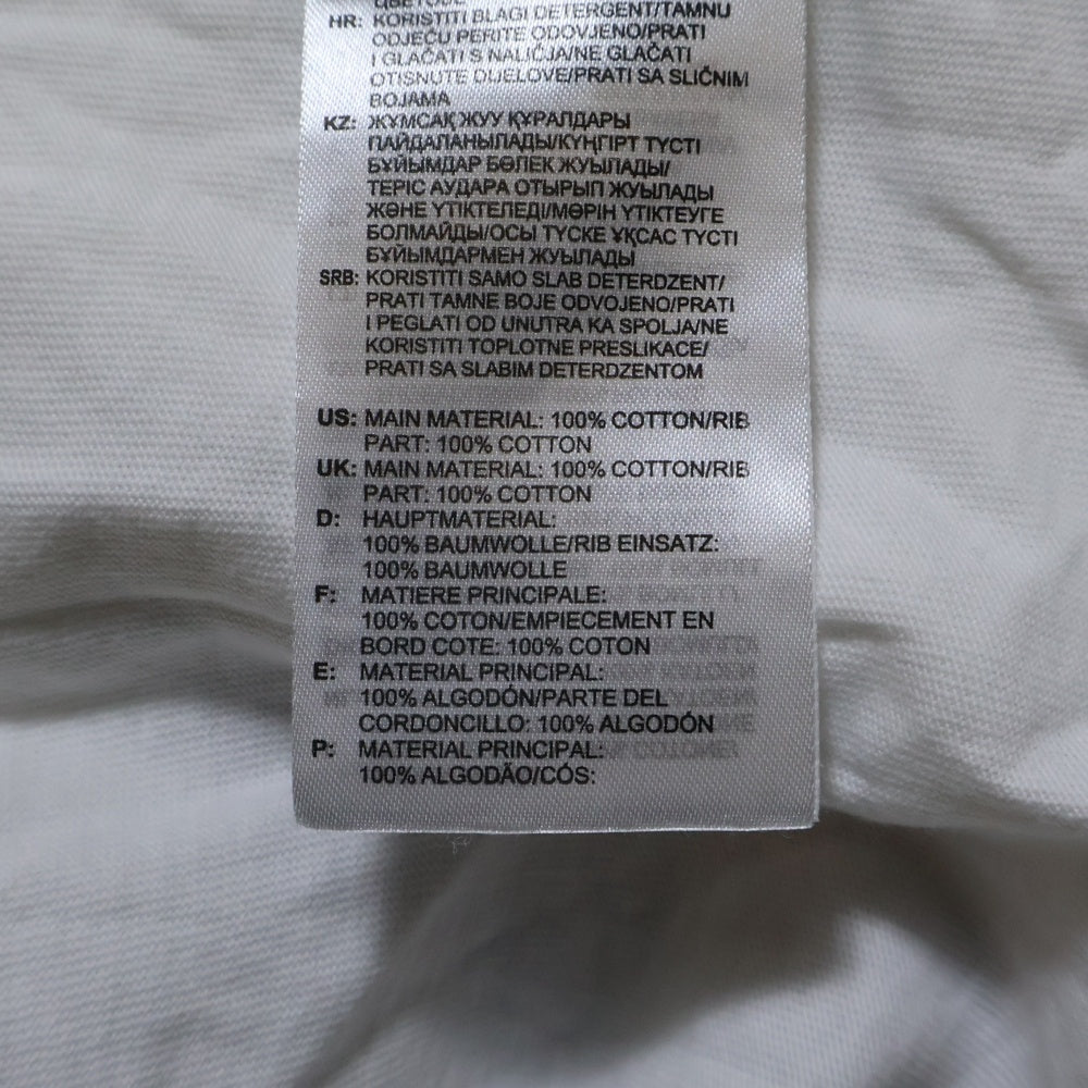 adidas(アディダス) フロントロゴデザイン クルーネック カットソー 半袖Tシャツ ホワイト GN3463