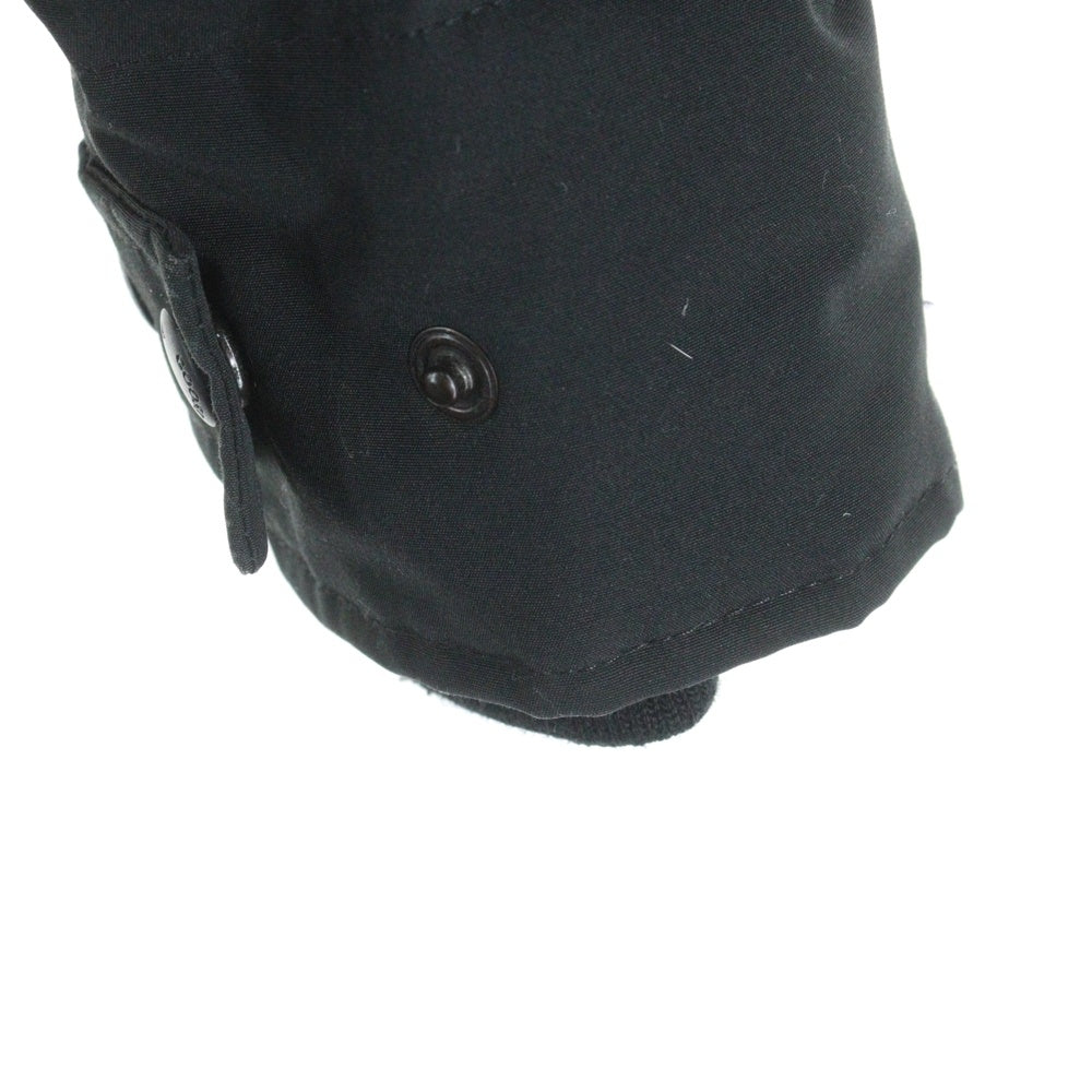 CANADA GOOSE(カナダグース) SHELBURNE PARKA シェルバーン アームロゴデザイン ファー付き フーデッド ジップアップ ダウンコート レディース ブラック 3802LA