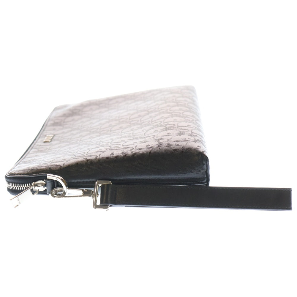 DIOR(ディオール) ディオールオブリーク ギャラクシー レザー ストラップ付き セカンド クラッチバッグ ブラック