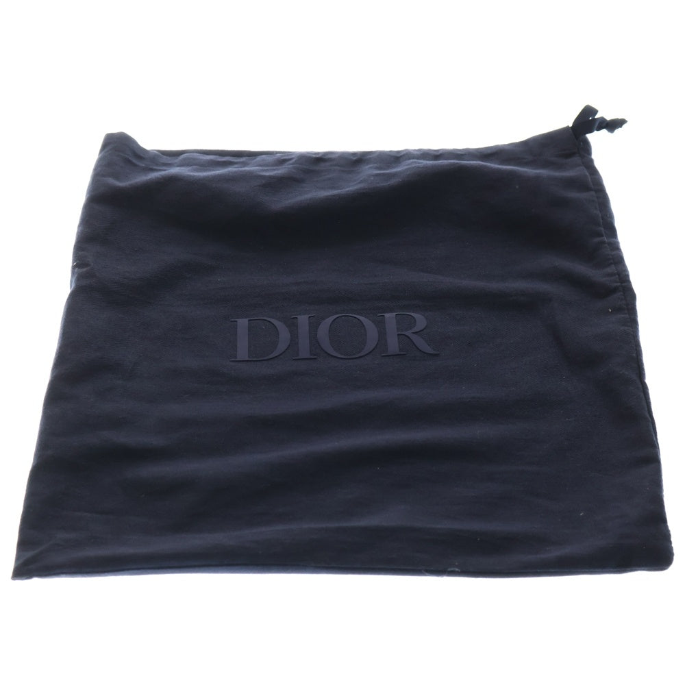 DIOR(ディオール) ディオールオブリーク ギャラクシー レザー ストラップ付き セカンド クラッチバッグ ブラック