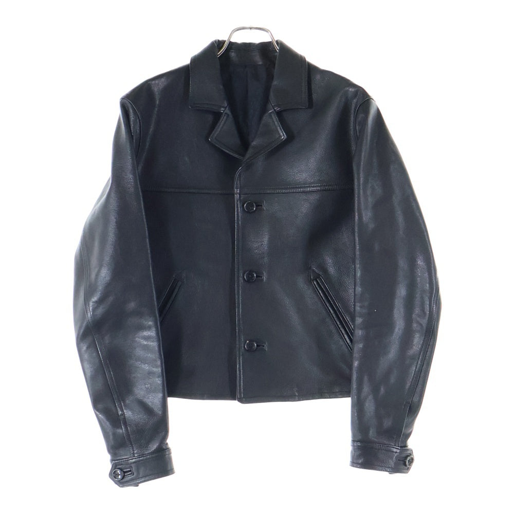 Rags McGREGOR(ラグスマックレガー) 16AW 4 BOTTONS LEATHER JACKET 4ボタン レザージャケット ブラック 211146601