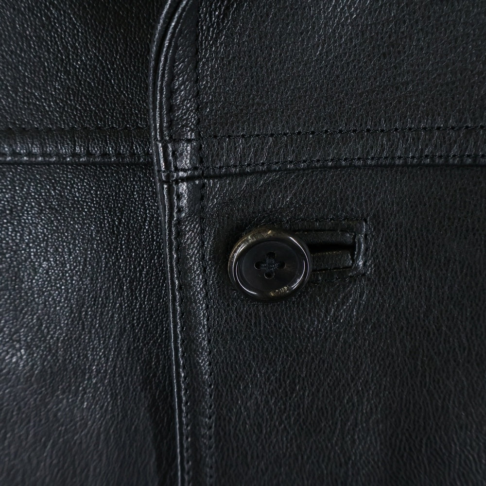 Rags McGREGOR(ラグスマックレガー) 16AW 4 BOTTONS LEATHER JACKET 4ボタン レザージャケット ブラック 211146601