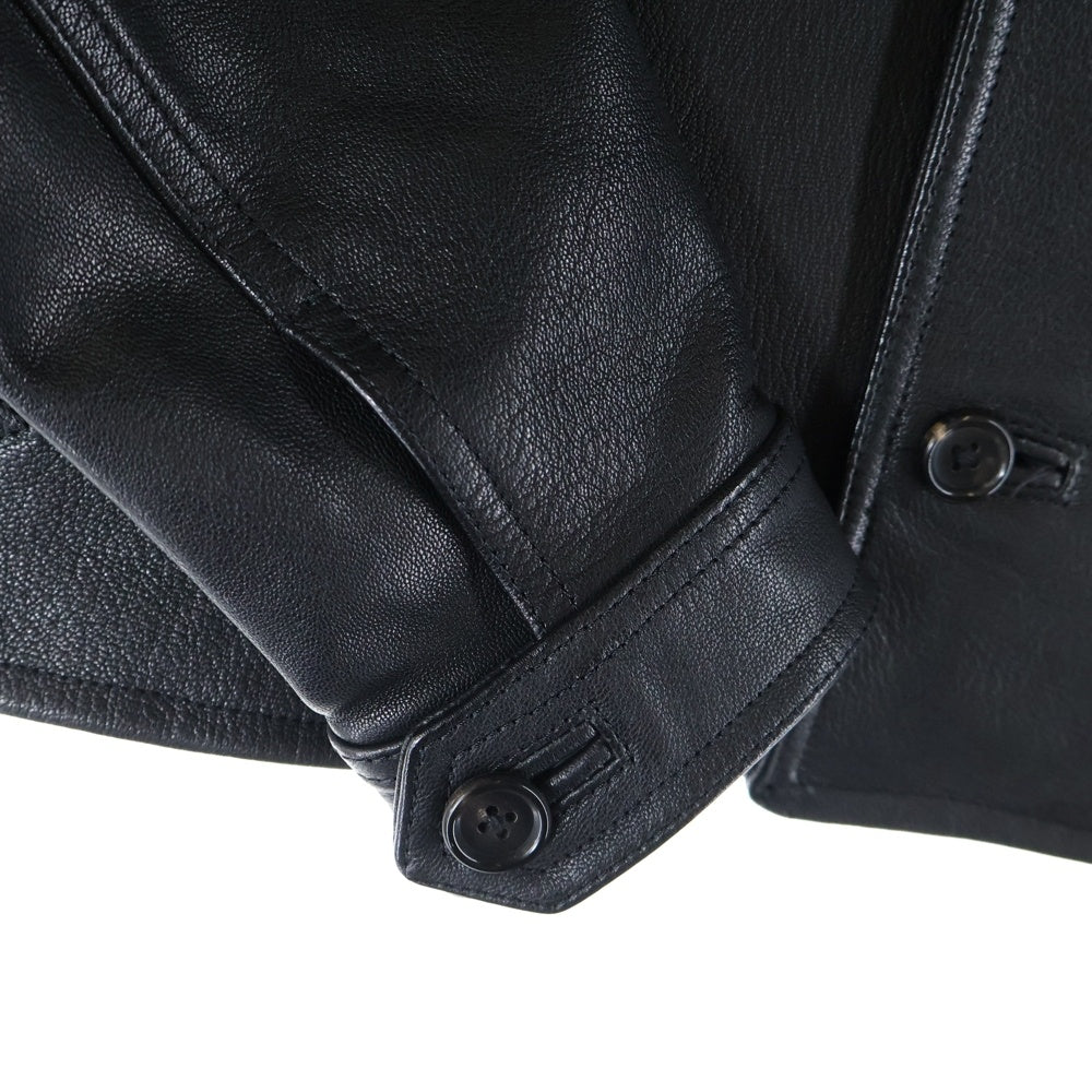 Rags McGREGOR(ラグスマックレガー) 16AW 4 BOTTONS LEATHER JACKET 4ボタン レザージャケット ブラック 211146601