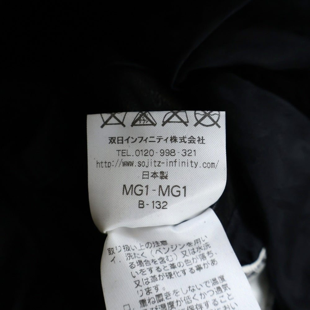 Rags McGREGOR(ラグスマックレガー) 16AW 4 BOTTONS LEATHER JACKET 4ボタン レザージャケット ブラック 211146601