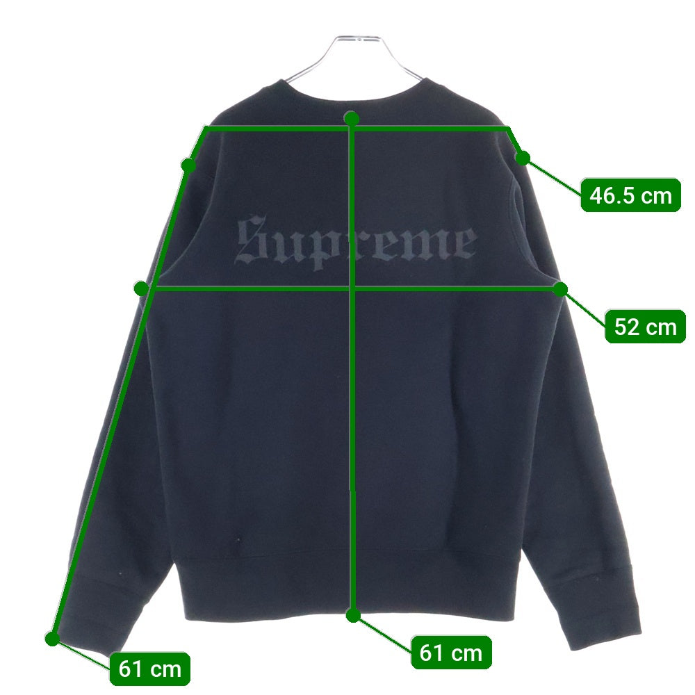 SUPREME(シュプリーム) 16AW ×SLAYER Cutter Crewneck スレイヤー カッター クルーネック スウェットトレーナー ブラック