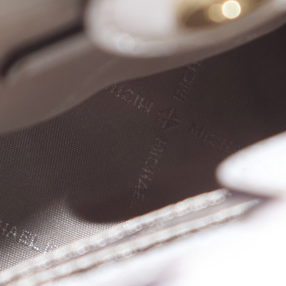 MICHAEL KORS(マイケルコース) MERCER NS 2WAY レザー ミニトートバッグ ハンドショルダーバッグ アイボリー レディース