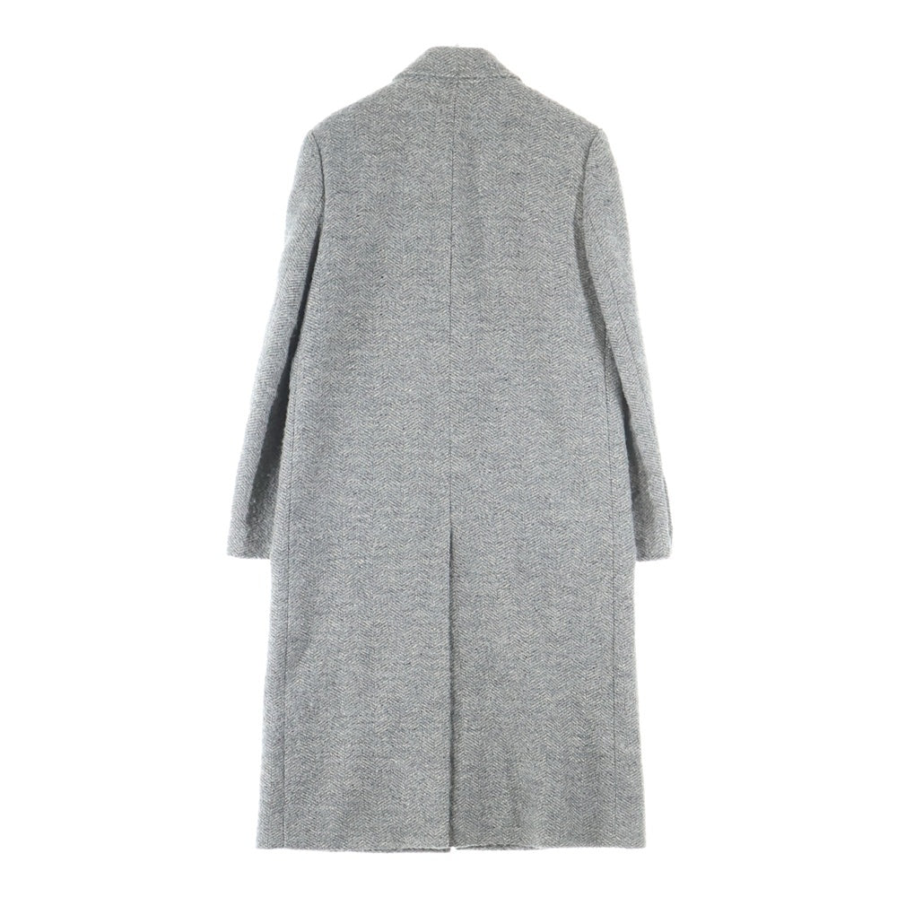 COACH(コーチ) ヘリンボーン ウール チェスター コート グレー レディース