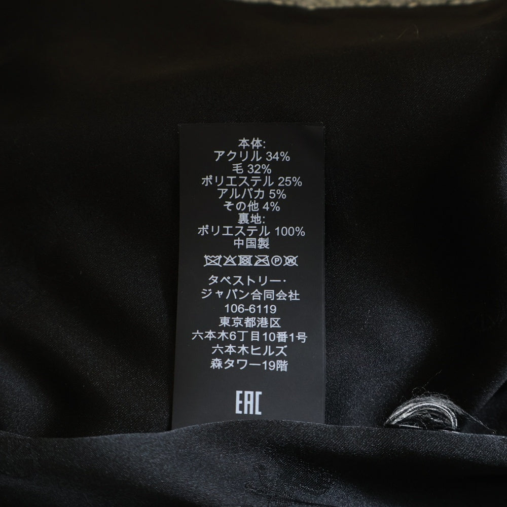 COACH(コーチ) ヘリンボーン ウール チェスター コート グレー レディース