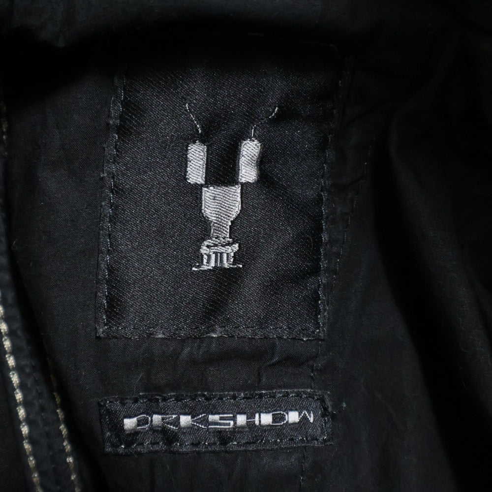 DRKSHDW(ダークシャドウ) 19SS ドローストリング コーティング サルエルパンツ ブラック DU19S4374-S