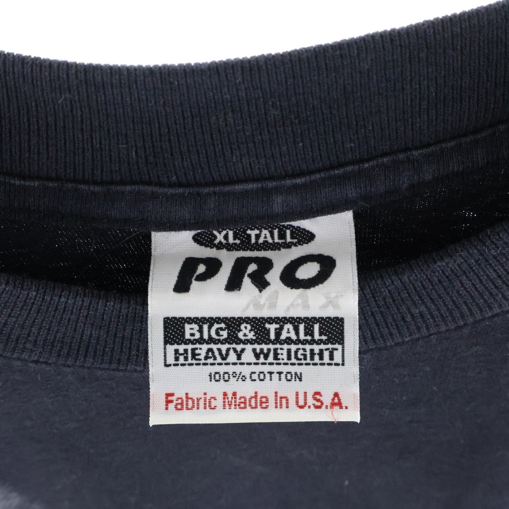 VINTAGE(ヴィンテージ) 90S-00S VINTAGE 2PAC ヴィンテージ ライトストーン スタッズ フロントプリント クルーネック半袖Tシャツ カットソー ブラック