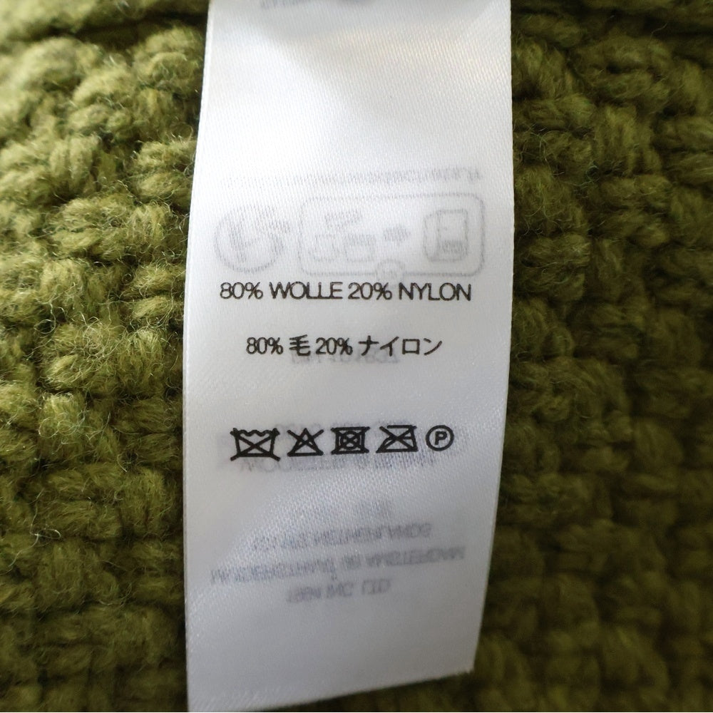 SUPREME(シュプリーム) 25SS ×GOOD ENOUUGH Zip Up Hooded Sweater グッドイナフ ケーブル編み ダブルポケット フーデッド ジップアップ ニット セーター グリーン