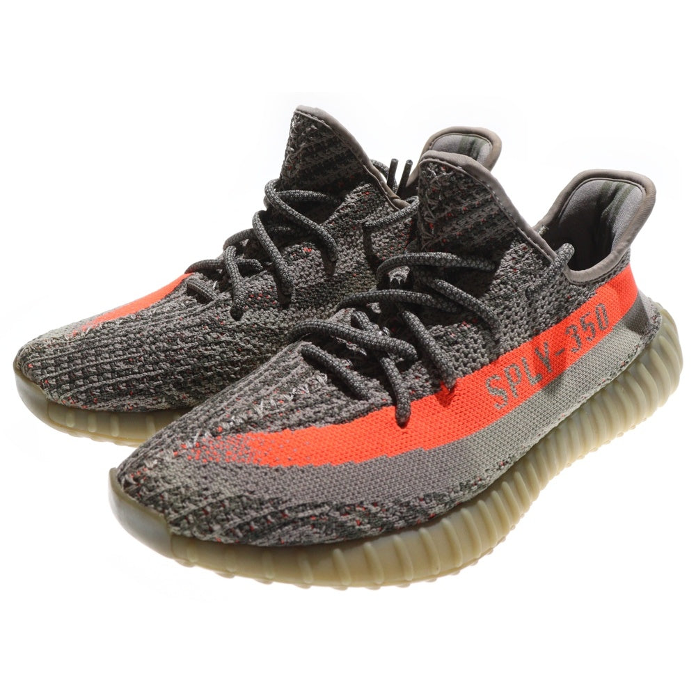 adidas(アディダス) YEEZY BOOST 350 V2 BELUGA イージーブースト 350 V2 ベルーガ ローカットスニーカー グレー/オレンジ US8.5/26.5cm BB1826