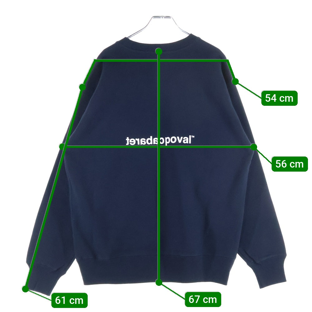 CABARET POVAL(キャバレーポバール) Home Crewneck ホームクルーネックスウェット トレーナー ネイビー