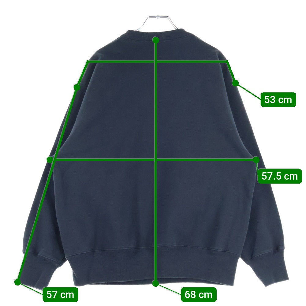 CABARET POVAL(キャバレーポバール) Logo Crewneck ロゴクルーネックスウェット トレーナー チャコール