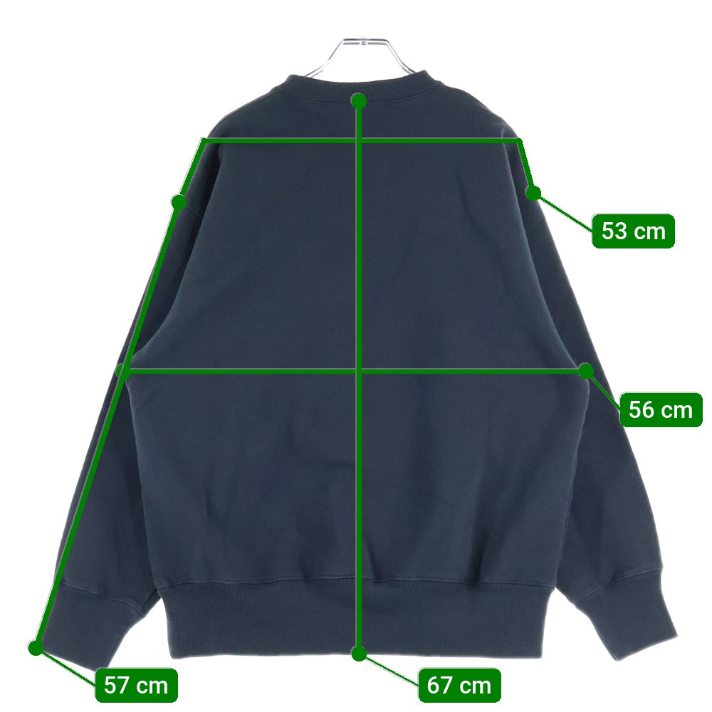 CABARET POVAL(キャバレーポバール) Logo Crewneck ロゴクルーネックスウェット トレーナー チャコール