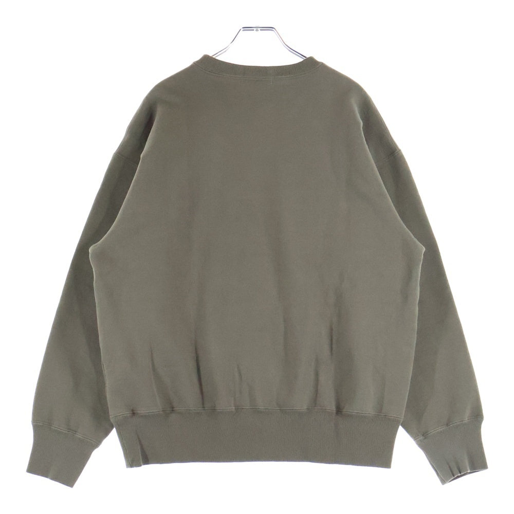 CABARET POVAL(キャバレーポバール) Logo Crewneck ロゴクルーネックスウェット トレーナー カーキ