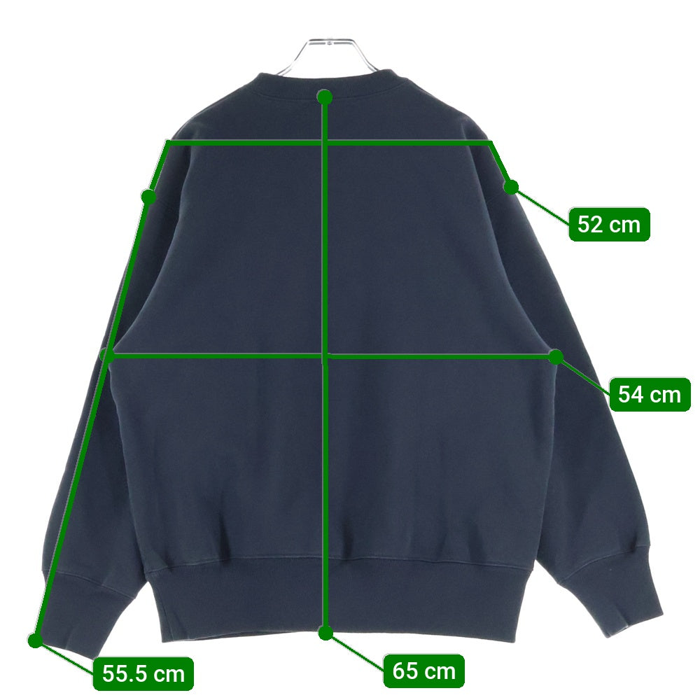 CABARET POVAL(キャバレーポバール) Logo Crewneck ロゴクルーネックスウェット トレーナー チャコール