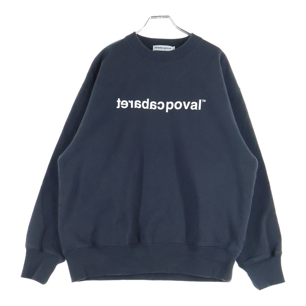 CABARET POVAL(キャバレーポバール) Logo Crewneck ロゴクルーネックスウェット トレーナー チャコール
