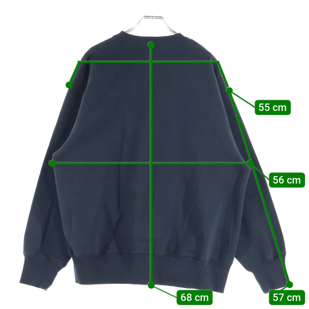 CABARET POVAL(キャバレーポバール) Logo Crewneck ロゴクルーネックスウェット トレーナー チャコール