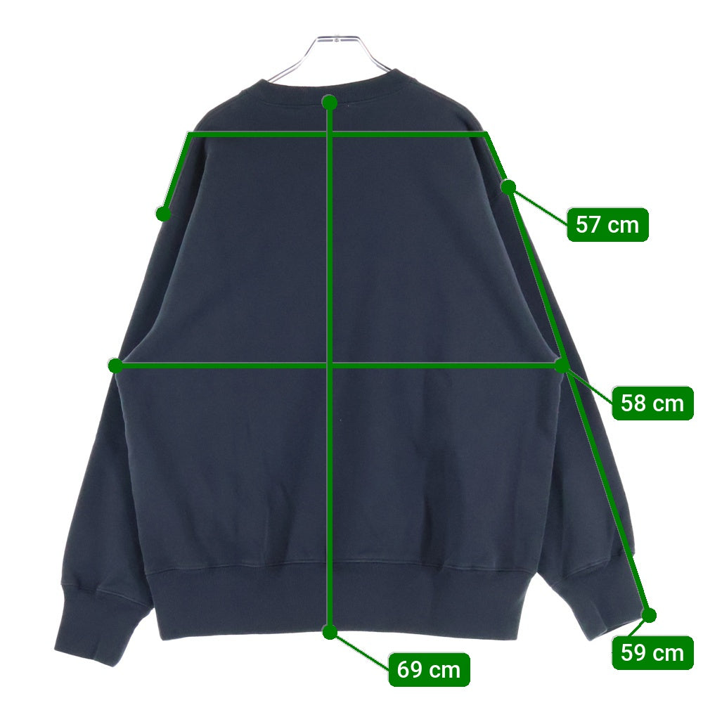 CABARET POVAL(キャバレーポバール) Logo Crewneck ロゴクルーネックスウェット トレーナー チャコール