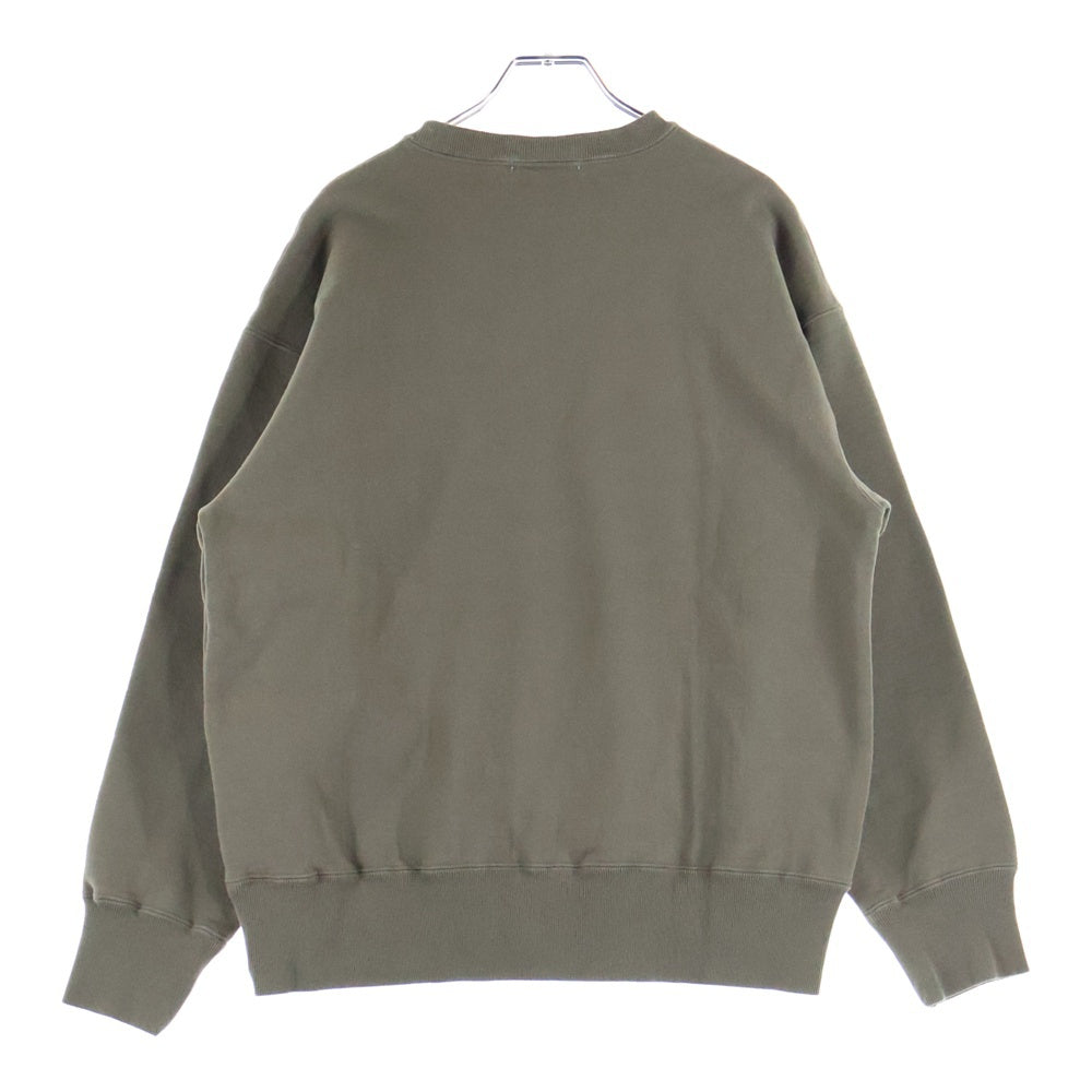 CABARET POVAL(キャバレーポバール) Logo Crewneck ロゴクルーネックスウェット トレーナー カーキ